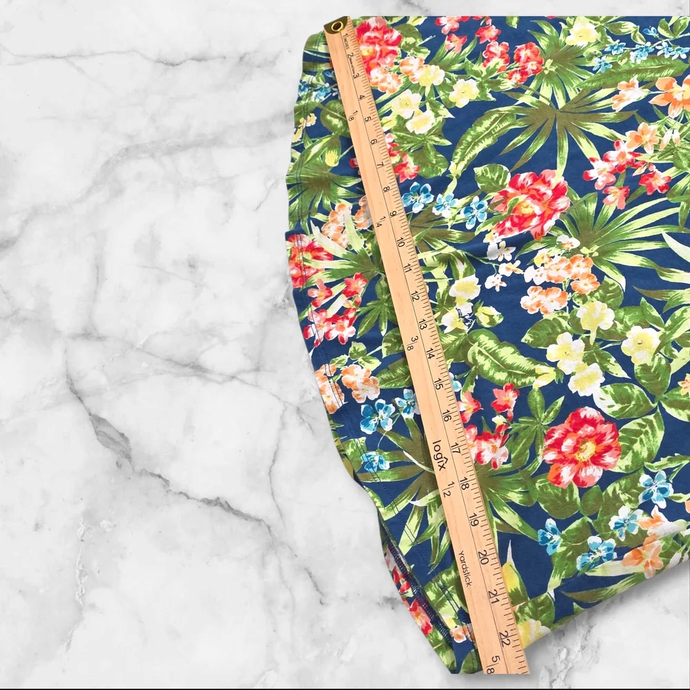 J.Jill Short Sleeve Tropical Shirt Top Blouse Size Medium (M) C88 - Picture 7 of 9